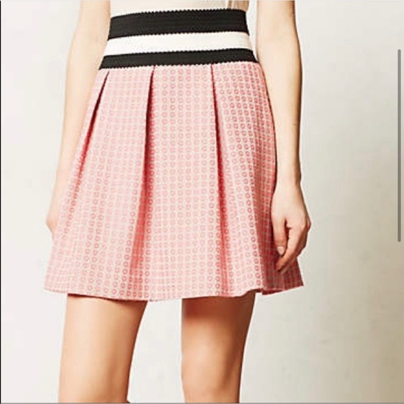 Anthropologie Maeve Ballad Swing Skirt In Pink - Picture 2 of 12